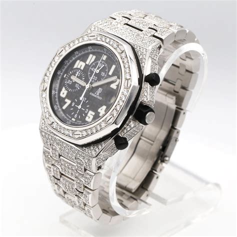 audemars piguet royal oak full diamond|Audemars Piguet royal oak women.